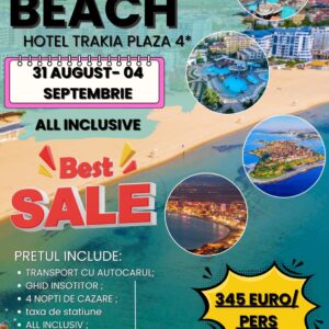Sejur Sunny Beach — Hotel Trakia Plaza 4* All Inclusive — 31 Aug - 04 Sept