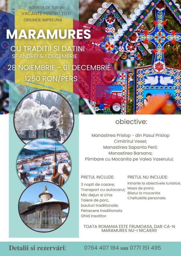 Sfântul Andrei & 1 Decembrie în Maramureș — 28 Noiembrie - 01 Decembrie